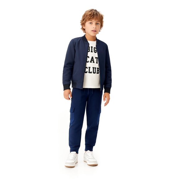 Pantalon jogger tipo cargo para niño /Kids 96180 (Azul marino) azul marino CH