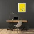 thumbnail image 3 of Grey, Jace 15x18 White Modern Wood Framed Museum Art Print Titled - Yellow Bird, 3 of 4