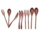 thumbnail image 3 of Juego de Vajilla, Vajilla Duradera de Superficie Lisa, Madera para Cafés de Casas de Picnics Restaurantes, 3 of 7