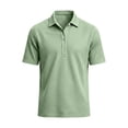 thumbnail image 6 of akafmk Mens Dress Shirts Short Sleeve Collared Shirt Waffle Knit Golf Business Casual Work Shirts Summer Clothes, Size L, 6 of 6