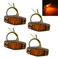 thumbnail image 4 of 4pcs Amber LED Side Marker Light Front 12V-24V Car Van Truck Trailer Lorry Lamp, 4 of 8