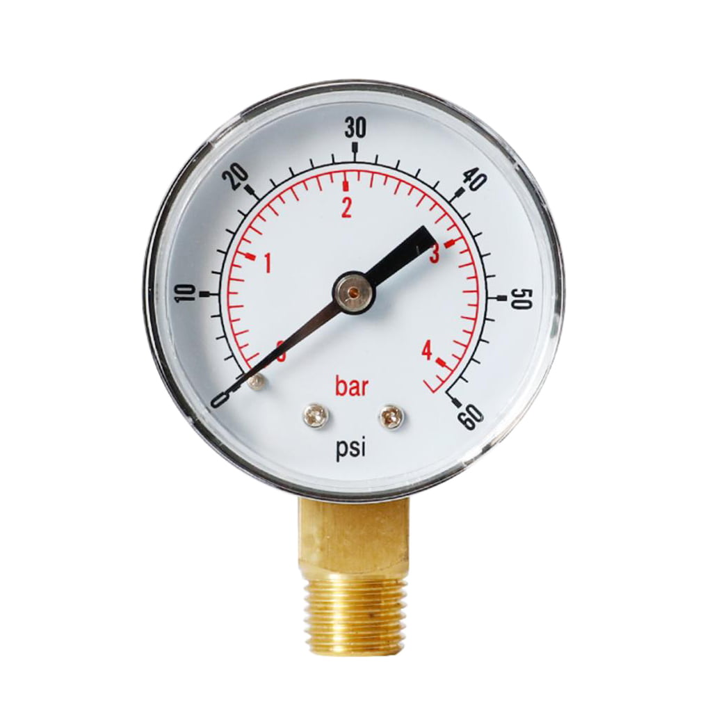 Low pressure gauge for fuel air oil gas water 50mm 0-15 PSI 0-1 bar 1//4 SG TW Ay
