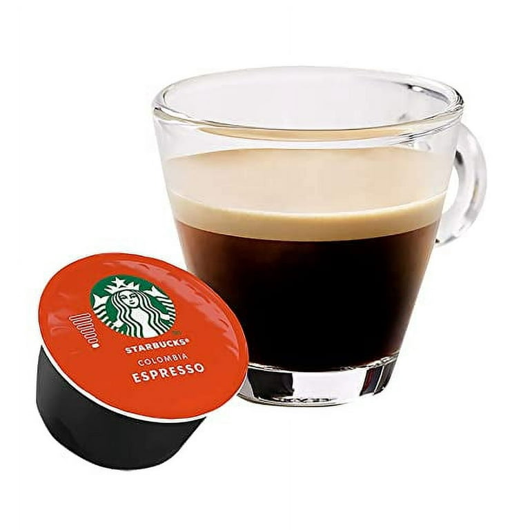 Tyumen, Russia-December 10, 2020: Starbucks Dolce gusto nescafe espresso  coffee capsules on yellow background Stock Photo - Alamy