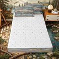 thumbnail image 4 of Erosebridal Rustic Layered Fish Tile Zipper Queen Comforter Set with Fitted Sheet and 2 Pillowcases,Weathered Wood Panel Secondary Motif Zipper Bedding Set,Slate Cream,4 Pieces,Reversible, 4 of 6