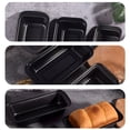 thumbnail image 2 of Rectangular Toast Loaf Mold High Temperature Resistant Bread Baking Tray DIY Cheese Making Moulds Kitchen Supplies Baking Tool Small, Black, 2 of 9