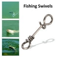thumbnail image 4 of Connecteur de Pince de Pêche Pivotant Haute Résistance 50Pcs en Acier Inoxydable pour Poisson, 4 of 8