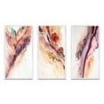 thumbnail image 2 of Designart "Redend Point Canyon - A River's Tale I" Abstract Liquid Ink Framed Wall Art Set Of 3 - Red Modern Frame Canvas Set For Living Room Decor, 2 of 6