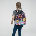 thumbnail image 5 of Naloa Space Colorful Donut Print Lightweight DayBackpack Suitable for school, work, shopping, travel, etc., 5 of 5
