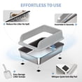 thumbnail image 6 of Small Stainless Steel Cat Litter Box for Kittens and Small Cats, 2 Pack, 6 of 6