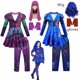 thumbnail image 2 of Disfraz de Mal de D-Descendants 3 para niñas, disfraz de Evie, fantasía, ropa de Navidad, peluca, fiesta de cumpleaños, Halloween, disfraces, 2 of 5