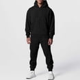 thumbnail image 6 of Ahabrexf Thermal Underwear for Men,Zipper Pocket Hoodie 2-Pc Sports Casual Trousers Long-Sleeved Hoodie Suit, 6 of 6