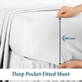 thumbnail image 6 of 900 Thread Count 4 Piece Quality Sheet Set 12 Inch Deep Pocket 100% Egyptian Cotton Color White Solid Size Twin, 6 of 7