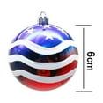 thumbnail image 4 of Diceymbol 12Pcs Independence Day Decor Set USA Flag Themed Hanging Ball Ornaments for Tree, Wedding & Holiday Celebrations, 4 of 8