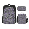 thumbnail image 1 of Balery Purple Butterflies Mochila Escolar 3 en 1 para Niños - Mochila Resistente con Lonchera Térmica y Estuche - Mochila Escolar para Niños y Niñas, 1 of 7