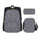 thumbnail image 1 of Balery Purple Butterflies Mochila escolar 3 en 1 para niños: mochila resistente con lonchera térmica y estuche para lápices. Mochila escolar para niños y niñas., 1 of 7