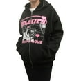 thumbnail image 6 of Women Vintage Print Zip Front Sweatshirt Oversized Long Sleeve Hoodies Jacket Y2k Hooded Top Streetwear, 6 of 9