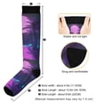 thumbnail image 3 of FORMRS Womens Knee High Socks Casual Long Thick Travel Daily Wear, 2 Pairs, Pink Neon Road, 3 of 6