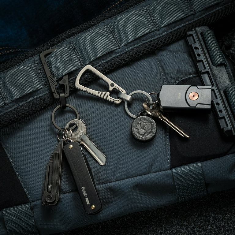 Cobee Carabiner Clip Keychain, 4 Pieces Metal Carabiner Shape Key Ring  Keyring Key Holder Clips Hook Holder Organizer for Car Keys Finder for Men
