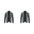 thumbnail image 2 of Enqiretly Fashionable Knitted Cardigans For Touch Of Elegance. Comfortable And Stylish Polyester Knitted Sweater For Men Jackets dark grey M 2Set, 2 of 6