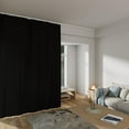 thumbnail image 5 of Room Divider Curtains Total Blackout Privacy Curtain Panel Room Thermal Insulated Noise Reduction Curtains for Bedroom Window Living Room Ceiling Track Curtain W 8.3 ft × H 8 ft Black, 5 of 5