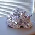 thumbnail image 4 of Toddler Boys Kids Running Shoes Winter Warm Platform Slip On Sneakers Comfortable Fleece Lined Lace Up Casual Shoes Purple Size 13.5 Little Child, 4 of 7