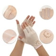 thumbnail image 3 of Unique Bargains 1 Pair Anti-slip Bears Manicure Gloves Beige, 3 of 6