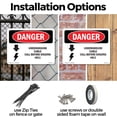 thumbnail image 3 of Underground Cable Call Before Digging #811 OSHA Danger Rigid Plastic Sign 14 Inch x 10 Inch - 10 Pack, 3 of 8