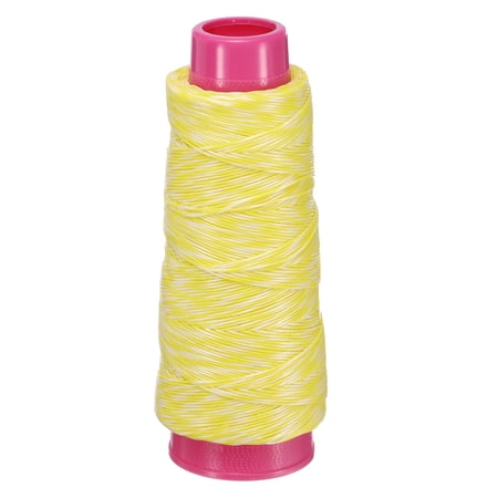 Uxcell Archery Bow String Serving Thread 0.03 Dia Durable Bowstring Thread Accessories 131 Yard/120M & 1600D PE & Yellow/White-Fitting For(Tying Peep Sight Nock/Compound/Recurve Bow)