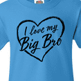 thumbnail image 4 of Inktastic I Love My Big Bro in Black Chalk Heart Youth T-Shirt, 4 of 5