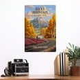 thumbnail image 2 of Rocky Mountain National Park, Colorado, Trail Ridge Road, Fall Colors, Painterly Series (12x18 Aluminum Art, Indoor Outdoor Metal Sign Decor), 2 of 5
