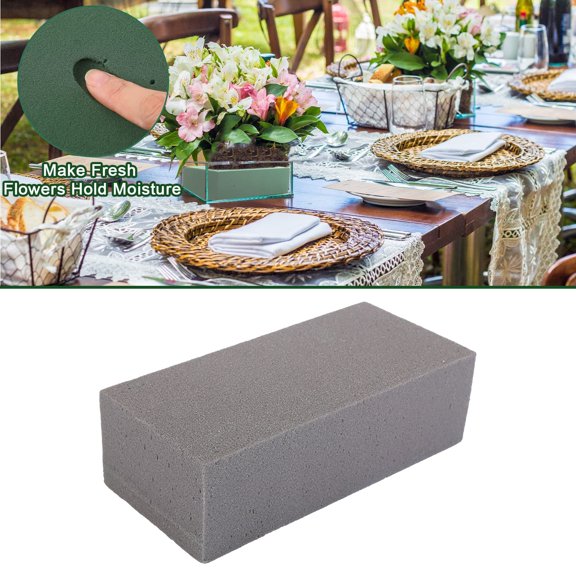 Flower Arrangement Foam Block For Fresh/Dried Flowers Floral Foam For Fresh & Dried Flowers Absorbent Sponge For Arrangements Crafts & Home – Non Crumbling Long Lasting Support D - 22.5X10CM