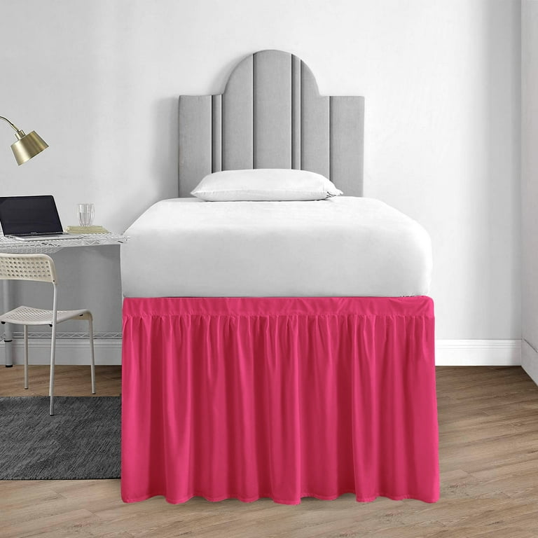Hot pink bed clearance skirt twin