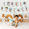 thumbnail image 6 of Donut 1st Birthday Party Decorations for Boy Blue Donut Photo Banner Decorations Doughnut Monthly Photo Banner Donut First Birthday Party for Boys Girls Birthday, 6 of 7