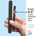 thumbnail image 4 of CraftySticks- 50 Pack Black Popsicle Sticks for Crafts, 4.5 Inch Wooden Craft Sticks 3/8 inch Wide for Kids Crafts,STEM Supply and DIY Art Supplies, 4 of 5
