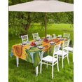 thumbnail image 3 of Sunflowers Outdoor Tablecloth - 54x54 Inch Square Dining Table Cover, Watercolor Summer Flowers Botanical Waterproof Outdoor Table Cloth with Umbrella Hole & Zipper for Picnic/Patio/Party, 3 of 5