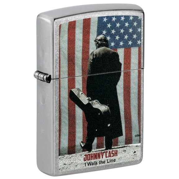Zippo Lighter: Johnny Cash, I Walk the Line - Street Chrome 81521