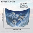 thumbnail image 7 of Uorisanigo Car Hood Cover Elastic Snow Wolf Car Hood Cover Protector Hoods Wrap Blanket Removable Women Men Automotive Exterior Accessories Suitable for Cars, 7 of 7