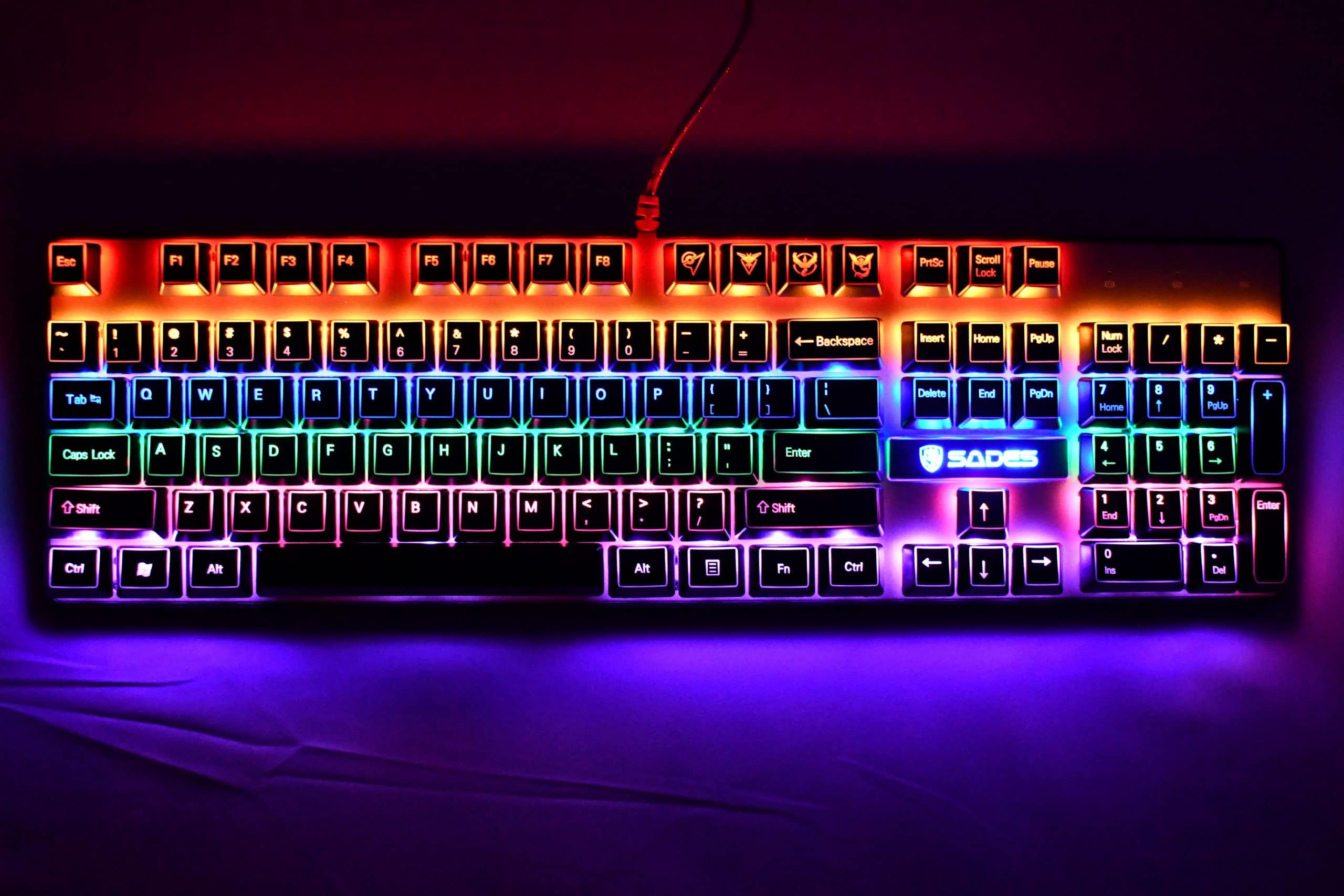 OEM Borderlit Shinethrough Keycaps - Black