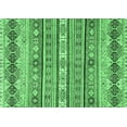thumbnail image 1 of Ahgly Company Indoor Rectangle Abstract Emerald Green Modern Area Rugs, 5' x 7', 1 of 4