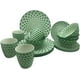 thumbnail image 1 of Royal Haus By Apolo | Vajilla de Cerámica Elegante de 16 Piezas: Taza, Tazon, Plato Ensaladero Y Plato Trinche 3A105 Verde, 1 of 9
