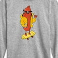thumbnail image 3 of Instant Message - Hot Dog Skater - Toddler And Youth Long Sleeve Graphic T-Shirt, 3 of 6