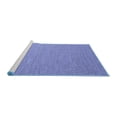 thumbnail image 2 of Ahgly Company Machine Washable Indoor Round Abstract Blue Contemporary Area Rugs, 3' Round, 2 of 4