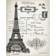 thumbnail image 3 of Gango Home Decor Vintage Paris Arc Du Carrousel and Eiffel Tower Wall Art; Two Black & White 11x14in Art Prints in Black Frames, 3 of 6