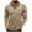 Khaki, variant on Mens Hoodies Pullover Hooded Sweatshirt Top Long Sleeve Hoody Casual Tops with Pockets Black XXL