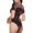 Puppy Lying On A Cloud, variant on Purple-Red Skull Womens One Piece Swimsuits Modest Tummy Control Bathing Suits Lace Up Slimming Swim Suit-Small