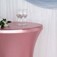 thumbnail image 5 of Efavormart 32" - Dia Rose Gold Premium Metallic Spandex Highboy Cocktail Table Cover - Perfect for Wedding Ceremonies, Hotels, Coffee House, Indoor and Outdoor Events, Holiday Parties, 5 of 11