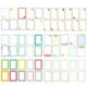 thumbnail image 4 of EeaseMX Paquete de 124 Uds.Etiqueta de papelería Etiqueta blanca Etiqueta de nombre de escritura Etiqueta adhesiva en blanco Etiqueta de papelería infantil, 4 of 7
