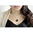 thumbnail image 5 of Yoursfs Women's Rose Necklace Cute Black Unique Floral Necklace Fashion Gold Plated Jewelry Gift, 5 of 6