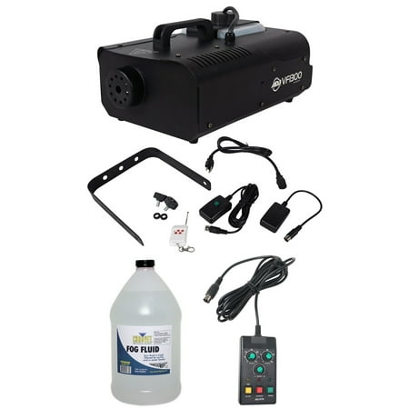 American DJ VF1300 Watt Fog Machine+ADJ VFTR Wired Timer Remote+1 Gal. Fog fluid