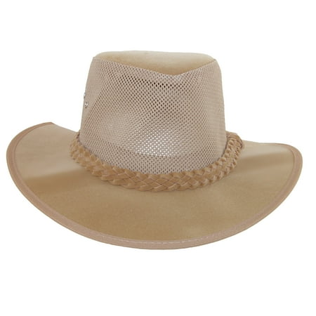 Dorfman Pacific Men's Water Soaker UPF 50+ Mesh Sides Safari Hat